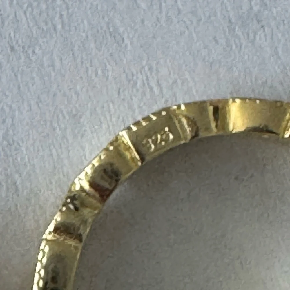 Set of 3 Stacking Rings Gold Plated 925 Sterling Silver Rings CZ Sones Sz. 8